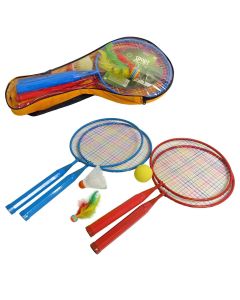 Set za badminton od 4 mini reketa i 3 vrste loptica
