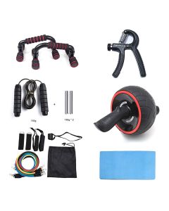 Fitnes set sa setom elastičnih otpornih traka