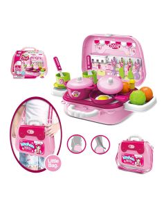***Kuhinjski set u torbi - roze