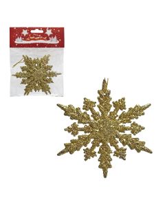 ***Ukrasne pahulje zlatne 11 cm 2/1 pakovanje