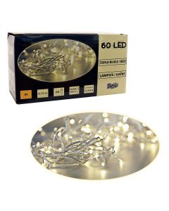 60 LED lanac bele boje na baterije