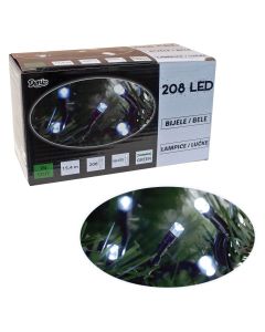 208 LED lampica, belo svetlo