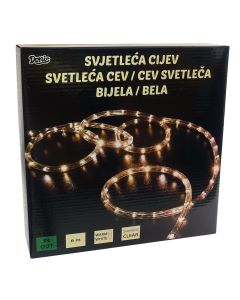 LED svetlosna cev 6 m, belo toplo svetlo