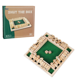 Wooden shut the box(4 PLAYER)