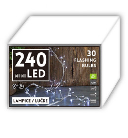 Mini LED lampice 240L, 30 flas